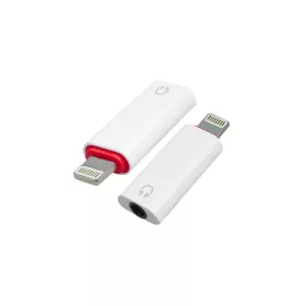 Lightning - 3,5 mm-es jack jack átalakító adapter fehér