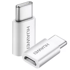   Bliszteres Huawei AP52 gyári micro USB Type-c átalakító adapter 5V, 2A, fehér HL1122