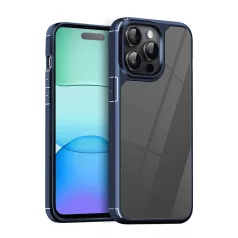   Color Shock - Apple iPhone 12 Pro Max 2020 (6.7) ütésálló TPU tok kék kerettel
