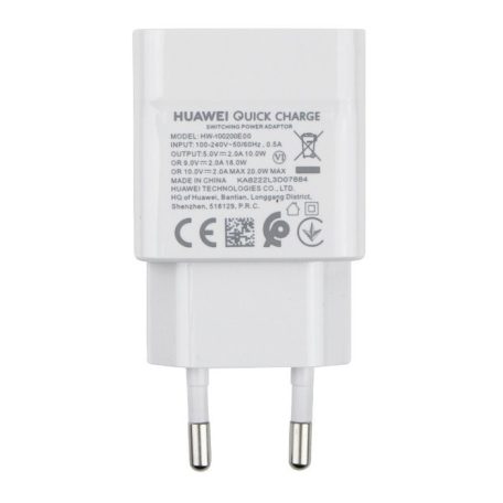 Huawei HW-100200E00 fehér gyári gyors töltőfej 10.0V/2.A 20W