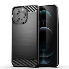   Samsung J605 Galaxy J6 Plus (2018) Carbon vékony szilikon tok fekete