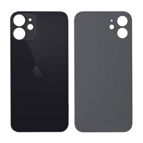 Apple iPhone 12 2020 (6.1) fekete akkufedél
