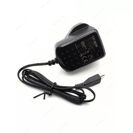 Alcatel PA-5V55 micro USB fekete gyári hálózati töltő 2.75W 0.55A