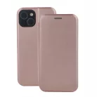 Forcell Elegance Huawei P30 oldalra nyíló mágneses könyv tok szilikon belsővel rozéarany