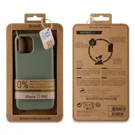   Muvit Apple iPhone 11 Pro  ütésálló, bambuszrost alapú tok zöld