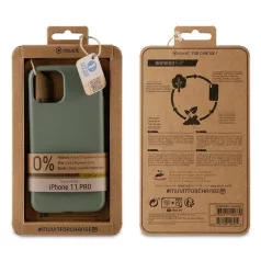   Muvit Apple iPhone 11 Pro Max ütésálló, bambuszrost alapú tok zöld