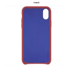 BeetleCase Apple iPhone X / XS bőr hátlapvédő tok piros