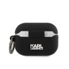 Karl Lagerfeld Rue St Guillaume Apple Airpods Pro szilikon tok fekete (KLACAPSILRSGBK)