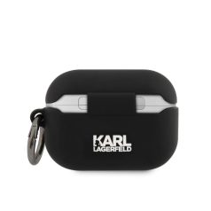   Karl Lagerfeld Rue St Guillaume Apple Airpods Pro szilikon tok fekete (KLACAPSILRSGBK)
