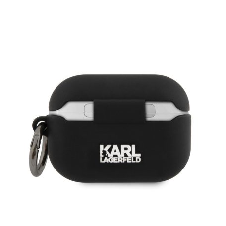 Karl Lagerfeld Rue St Guillaume Apple Airpods Pro szilikon tok fekete (KLACAPSILRSGBK)