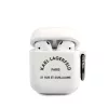 Karl Lagerfeld Rue St Guillaume Apple AirPods 1/2 szilikon tok fehér (KLACA2SILRSGWH)