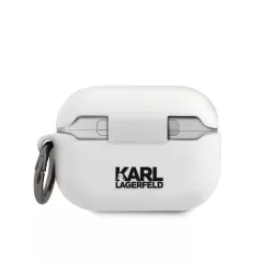   Karl Lagerfeld Rue St Guillaume Apple Airpods Pro szilikon tok fehér (KLACAPSILRSGWH)