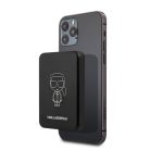 Karl Lagerfeld vezetéknélküli power bank Type-c csatlakozóval 3000mAh (KLPBMSOIBK) 2.1A 5W