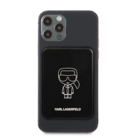 Karl Lagerfeld vezetéknélküli power bank Type-c csatlakozóval 3000mAh (KLPBMSOIBK) 2.1A 5W