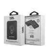 Karl Lagerfeld vezetéknélküli power bank Type-c csatlakozóval 3000mAh (KLPBMSOIBK) 2.1A 5W