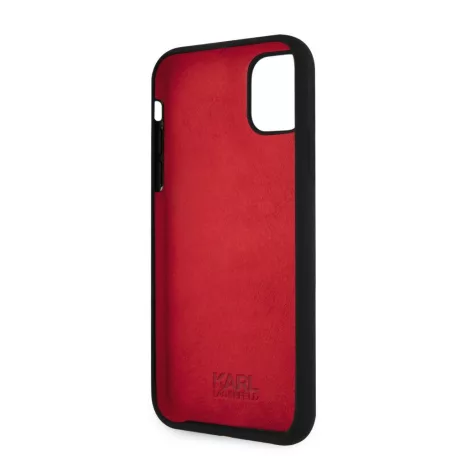 Karl Lagerfeld Choupette Apple iPhone 11 (6.1) 2019 hátlapvédő tok fekete (KLHCN61SLCHBK)