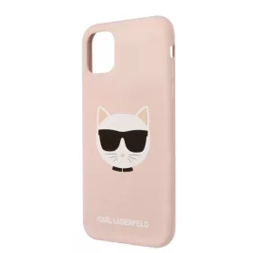   Karl Lagerfeld Choupette Apple iPhone 11 (6.1) 2019 hátlapvédő tok pink (KLHCN61SLCHLP)