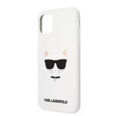   Karl Lagerfeld Choupette Apple iPhone 11 (6.1) 2019 hátlapvédő tok fehér (KLHCN61SLCHWH)