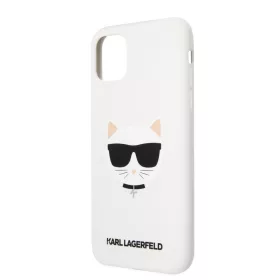   Karl Lagerfeld Choupette Apple iPhone 11 (6.1) 2019 hátlapvédő tok fehér (KLHCN61SLCHWH)
