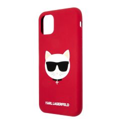   Karl Lagerfeld Choupette Apple iPhone 11 (6.1) 2019 hátlapvédő tok piros (KLHCN61SLCHRE)
