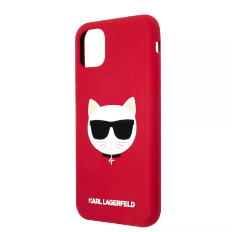 Karl Lagerfeld Choupette Apple iPhone 11 (6.1) 2019 hátlapvédő tok piros (KLHCN61SLCHRE)