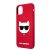 Karl Lagerfeld Choupette Apple iPhone 11 (6.1) 2019 hátlapvédő tok piros (KLHCN61SLCHRE)