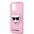 Karl Lagerfeld Choupette Apple iPhone 12 / 12 Pro 2020 (6.1) glitteres hátlapvédő tok pink (KLHCP12MCHTUGLP)