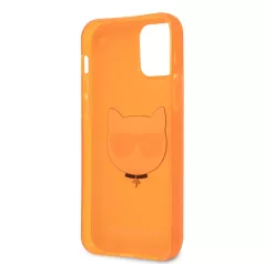   Karl Lagerfeld TPU Choupette Apple iPhone 12 / 12 Pro 2020 (6.1) hátlapvédő tok Fluo Orange (KLHCP12MCHTRO)