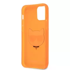  Karl Lagerfeld Choupette Apple iPhone 12 Pro Max 2020 (6.7) hátlapvédő tok Fluo Orange (KLHCP12LCHTRO)