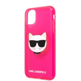   Karl Lagerfeld TPU Choupette Apple iPhone 11 (6.1) 2019 hátlapvédő tok Fluo Pink (KLHCN61CHTRP)