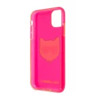 Karl Lagerfeld TPU Choupette Apple iPhone 11 (6.1) 2019 hátlapvédő tok Fluo Pink (KLHCN61CHTRP)
