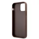 Guess Apple iPhone 12 / 12 Pro 2020 (6.1) PU 4G Printed Stripe Case hátlapvédő tok barna (GUHCP12M4GDBR)