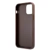 Guess Apple iPhone 12 Pro Max 2020 (6.7) PU 4G Printed Stripe Case hátlapvédő tok barna (GUHCP12L4GDBR)