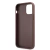 Guess Apple iPhone 12 Pro Max 2020 (6.7) PU 4G Metal Logo Case hátlapvédő tok barna (GUHCP12L4GMGBR)