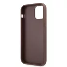 Guess Apple iPhone 12 Pro Max 2020 (6.7) PU 4G Metal Logo Case hátlapvédő tok barna (GUHCP12L4GMGBR)