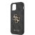 Guess Apple iPhone 12 / 12 Pro 2020 (6.1) PU 4G Metal Logo Case hátlapvédő tok fekete (GUHCP12M4GMGGR)