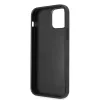 Guess Apple iPhone 12 / 12 Pro 2020 (6.1) PU 4G Metal Logo Case hátlapvédő tok fekete (GUHCP12M4GMGGR)