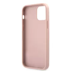   Guess Apple iPhone 12 Pro Max 2020 (6.7) PU Saffiano Big 4G Metal Logo Case hátlapvédő tok pink (GUHCP12LSA4GGPI)