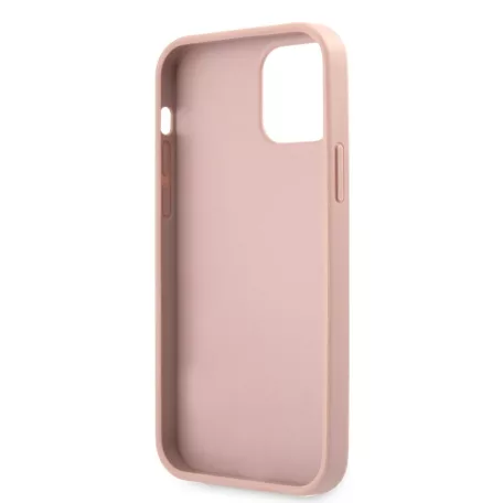 Guess Apple iPhone 12 Pro Max 2020 (6.7) PU Saffiano Big 4G Metal Logo Case hátlapvédő tok pink (GUHCP12LSA4GGPI)