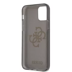   Guess Apple iPhone 12 Pro Max 2020 (6.7) TPU Big 4G Full Glitter Case hátlapvédő tok fekete (GUHCP12LPCUGL4GBK)