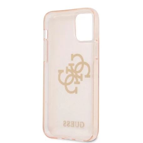 Guess Apple iPhone 12 / 12 Pro 2020 (6.1) TPU Big 4G Full Glitter Case hátlapvédő tok arany (GUHCP12MPCUGL4GGO)
