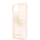 Guess Apple iPhone 11 (6.1) 2019 TPU Big 4G Full Glitter Case hátlapvédő tok arany (GUHCN61PCUGL4GGO)