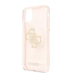   Guess Apple iPhone 11 (6.1) 2019 TPU Big 4G Full Glitter Case hátlapvédő tok arany (GUHCN61PCUGL4GGO)