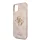 Guess Apple iPhone 11 (6.1) 2019 PU 4G Metal Logo hátlapvédő tok pink (GUHCN614GMGPI)