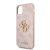 Guess Apple iPhone 11 (6.1) 2019 PU 4G Metal Logo hátlapvédő tok pink (GUHCN614GMGPI)