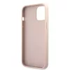 Guess Apple iPhone 12 / 12 Pro 2020 (6.1) PU 4G Metal Logo hátlapvédő tok pink (GUHCP12M4GMGPI)