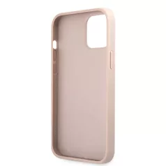   Guess Apple iPhone 12 Pro Max 2020 (6.7) PU 4G Metal Logo hátlapvédő tok pink (GUHCP12L4GMGPI)