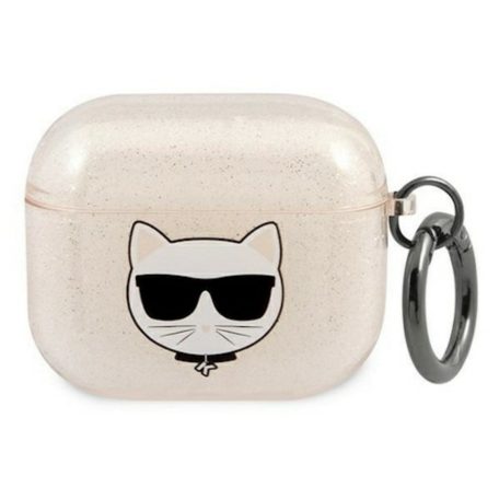 Karl Lagerfeld Choupette Apple Airpods 3 szilikon tok arany (KLA3UCHGD)