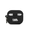 Karl Lagerfeld Choupette Head Apple Airpods 3 szilikon tok fekete (KLACA3SILCHBK)