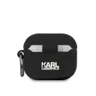 Karl Lagerfeld Choupette Head Apple Airpods 3 szilikon tok fekete (KLACA3SILCHBK)